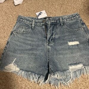 Blue B denim shorts